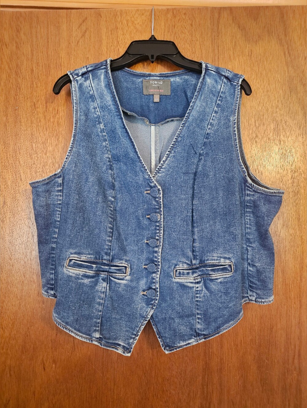 Torrid Size 0 Denim Tailored Vest